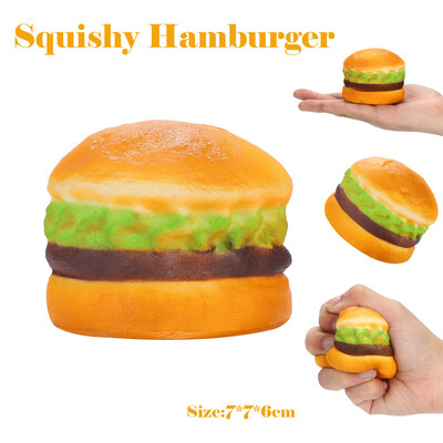 

YIWULAStress Reliever Scented Super Slow Rising Kids Toy Squeeze Toys Mini Hamburger
