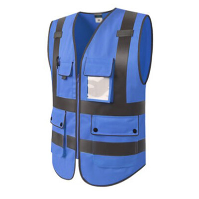 

Breathable Reflective Fluorescent Vest Outdoor Work Safety Multi Pockets