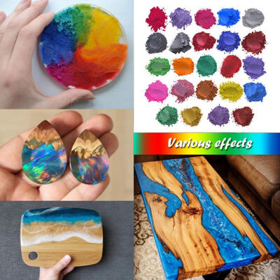 

Mica Powder Pigment Set For DIY Slime Soap Candle Making Pearl Color Dyes For Resin Bath Bomb Makeup And Nail Art