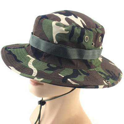 

Fisherman Hat Casual Jungle Round Hat hiking Fshing Camouflage Hat Mens Safari Bush Walking Fishing