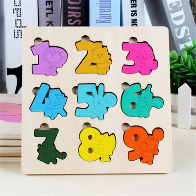 

〖Follure〗Wooden Animal Puzzle Educational Developmental Baby Kids Training Toy