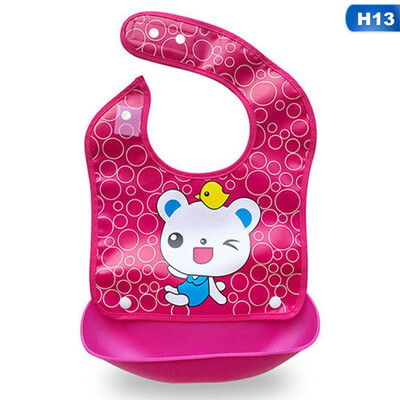

Cartoon Waterproof Bib Feeding Stereo Pick Rice Pocket Baby Boy Girl Aprons