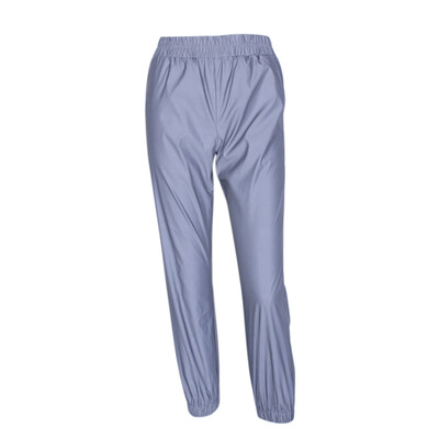 

Women Autumn Winter Pants Casual Solid Color Elastic Waist Reflective Loose Ankle Length Pants Warm Harem Trousers