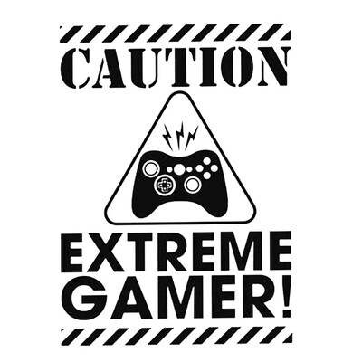 

Boy Kids Teenager Bedroom Wall Sticker Computer Game Design Stickers
