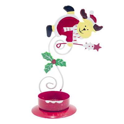 

Christmas Decoration Articles Painted Iron Art Christmas Candlestick Christmas Table Decoration