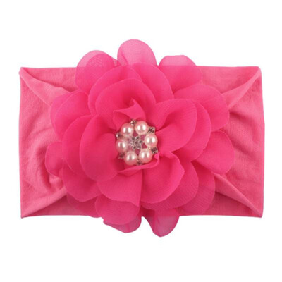 

2019 New Baby Cute Girls Pearl Floral Design Headband Headwear Apparel Photography Prop Party Gift