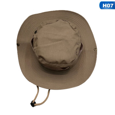 

Unisex Women Men Camouflage Wide Brim Breathable Bucket Hat Travel Hiking Camo Caps