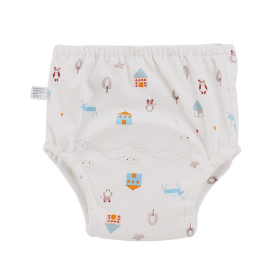 

Infant baby baby toilet training diaper cartoon printing cotton breathable pull-on pants bread pants
