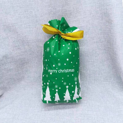 

Elk Snowflake Santa Claus Gift Bags Merry Chrtistmas Candy Food Bags With Ribbon For Christmas Decoration Supplies