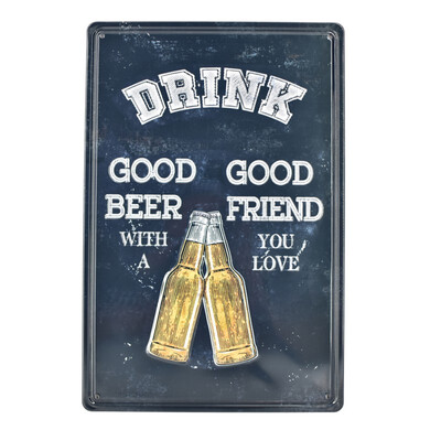 

20x30cm Vintage Beer Retro Metal Iron Painting Signs Poster Plaque Bar Pub Club Wall Vintage Party Decor Plaque Vintage Embossed