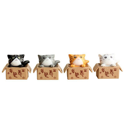 

Cute Cartoon Cat Resin Craft Mini Miniature Garden Decor Ornament Plant Pot Micro Landscape Bonsai DIY Dollhouse Fairy
