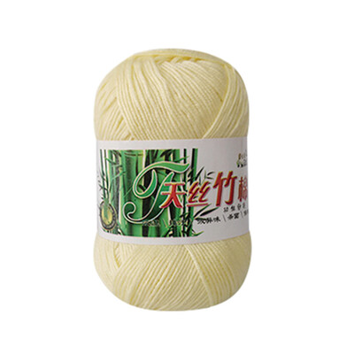 

Gobestart New Bamboo Cotton Warm Soft Natural Knitting Crochet Knitwear Wool Yarn 50g A