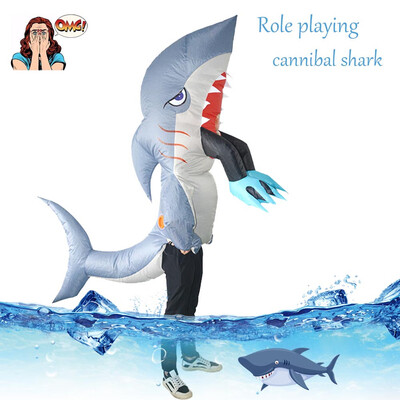 

YIWULAParty Uniforms Inflatable Carnival Funny Costumes Santa Claus Piranha Cosplay