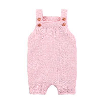 

Newborn Overalls Baby Boys Girls Knitted Clothes Little Girls Infant Romper Sleeveless Toddler Boys One Piece Jumpsuits