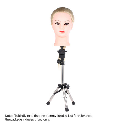 

Gobestart Adjustable Wig Head Stand Mannequin Tripod Hairdressing Training Holder