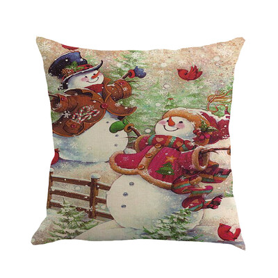 

Siaonvr Christmas Pillow Cover Pillowcases Decorative Sofa Cushion Cover 45x45cm
