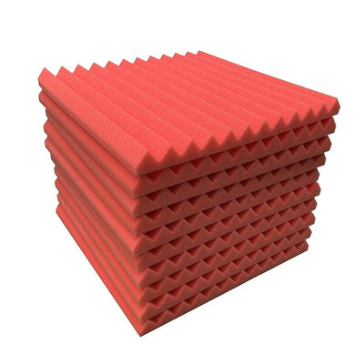 

10PCS 3D Acoustic Foam Panel Absorption Sponge Studio Soundproof Sound Insulation Sponge Accessories Stickers