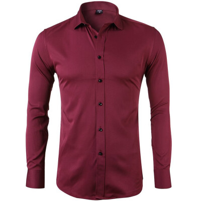 

Tailored Men Casual Summer Solid Button Long Sleeve Turn-down Collar T-Shirt Top Blouse