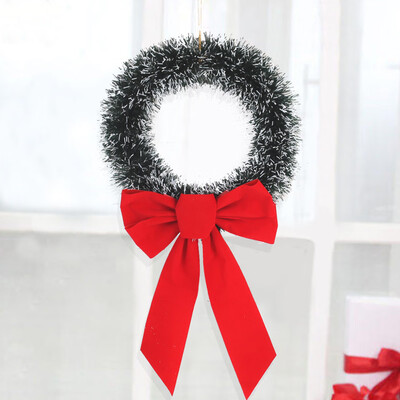 

1 Pcs Bow Bells Christmas Wreath Door Hanging Decoration For Window Living Tools