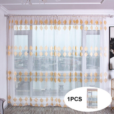 

Gobestart Trees Sheer Curtain Tulle Window Treatment Voile Drape Valance Fabric