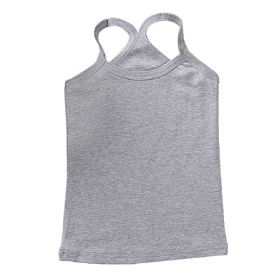 

100 Cotton Girls Vest Colored Kids Camisole Children Tops Summer Baby Singlet Girls Undershirts Teenager Tank