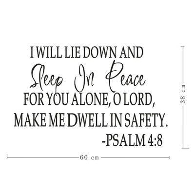 

English Alphabet Wall Sticker Sleep In Peace Removable Wall Sticker