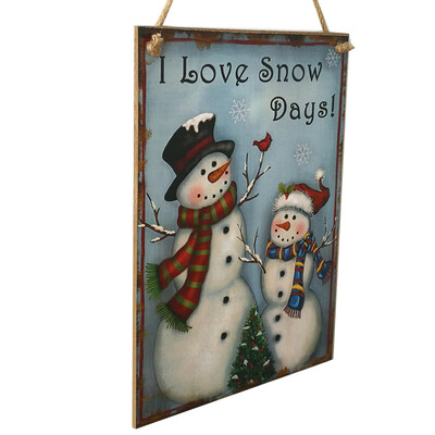 

Tailored Happy Christmas Wooden Pendant Door Decorations Hanging Party Decoration