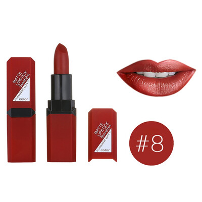 

12 Colors Natural Non-Stick Cup Waterproof Matte Velvet Glossy Lip Gloss Lipstick Sexy Red Lip Tint Long Lasting Easy to Color