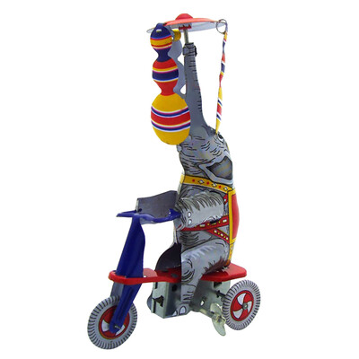 

YIWULATinplate Nostalgic Clockwork Chain Toy Photography Props Tricycle MS814