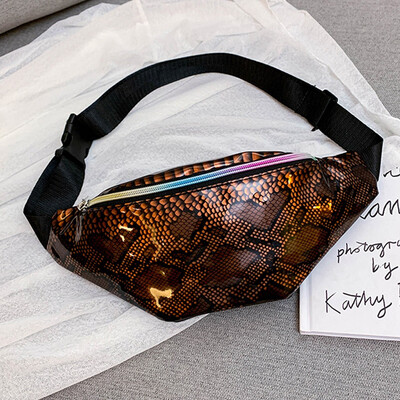 

Tailored Fashion Women Serpentine Zipper Messenger Bag Chest Bag Waist Bag Phone Bag
