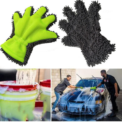 

Gobestart Cleaning High quality polishing cloth car wash gloves chenille cleaning gloves