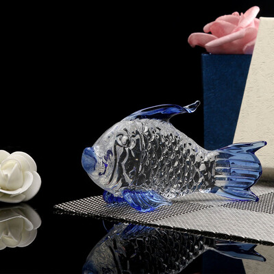 

Gobestart Crystal Goldfish Wedding Decor Paperweight Figurine Gift Crafts Home Decor
