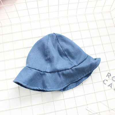 

Spring Baby Boys Girls Toddler Solid Print Bucket Hats Caps Reversible Sun Headwears 2019