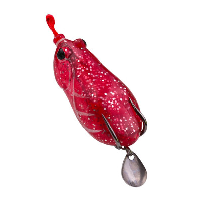 

55cm 10g Topwater Soft Fishing Lure Frogs Whopper Plopper Artificial Fishing Bait Sequin With Double Treble Hooks Pike Tackle