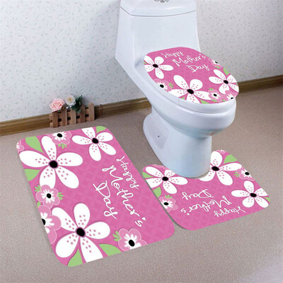 

〖Follure〗3pcs Mothers Day Non-Slip Bath Mat Bathroom Kitchen Carpet Doormats Decor