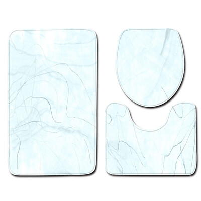 

Gobestart 3pcs Non-Slip Bath Mat Bathroom Kitchen Carpet Doormats Decor