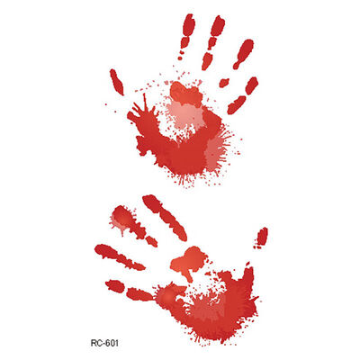 

New Halloween Zombie Scar Tattoo with False Knot Blood Makeup Halloween Decoration Wound Scary Blood Injury Waterproof Sticker