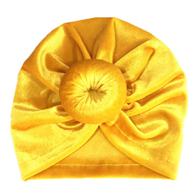 

Baby Toddler Knot Turban Head Wrap Hat Velvet Sretch India Ear Cap Winter Warmer