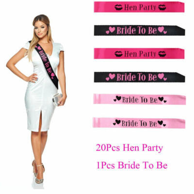 

Fashion Bride to be Sash Hen Night Bachelor Party Bridal Shower Gathering