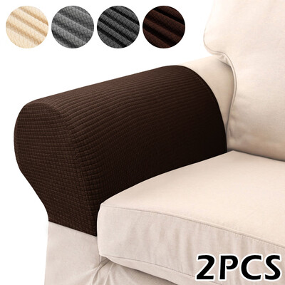 

2PCS Super Stetch Anti-Slip Sofa Armchair Slipcovers Waterproof Sofa Armrest Cover Furniture Protector Home Decor