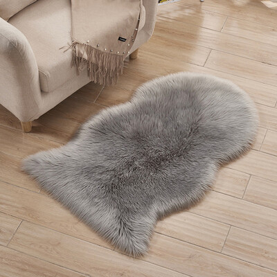 

Toponeto Rugs Non Slip Rug Mats Hairy Soft Fluffy Faux Fur Carpet Mat Home New