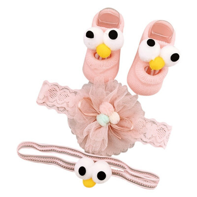 

Newborn Baby Girls Headband Bow Flowers Cloth Hair Bands Hair Accessories Socks Gift Boxes Three-piece Suits Newborn Girts