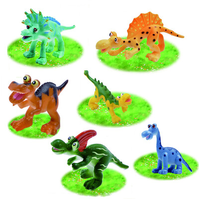 

YIWULA6pcs Educational Science Toy Simulated Dinosaur Model Toy ForKids Children