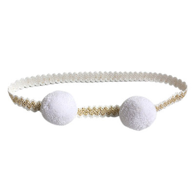 

Kids Girls Baby Headband Toddler Lace Hairball Hair Band Headdress Accessories New