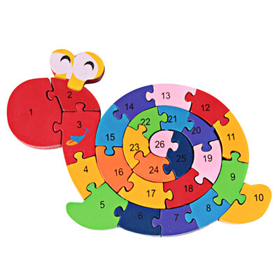 

3D Wooden Winding Animals Cognition Jigsaw Puzzle Toy