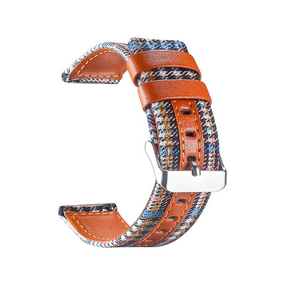 

〖Follure〗Luxury Canvas Leather Watch Band Wrist Strap For Apple Watch Series 4 40MM