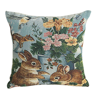 

Cotton Sofa Car Animal Pattern Square Pillow Case Cushion Cover For Home Decoration Size 4545CM