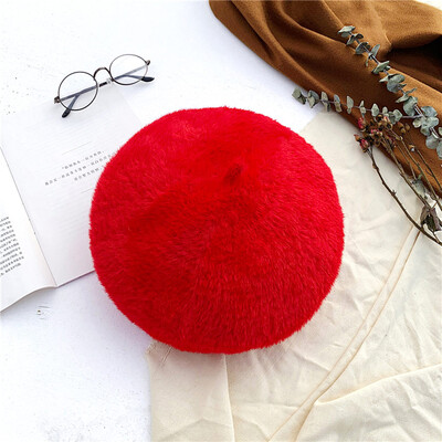 

Gobestart Unisex Winter Color Solid Retro Warm Hat For Men And Women Ear Warm Hat