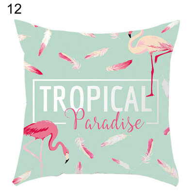 

45x45cm Flower Flamingo Throw Pillow Case Cushion Cover Sofa Bed Car Home Decor