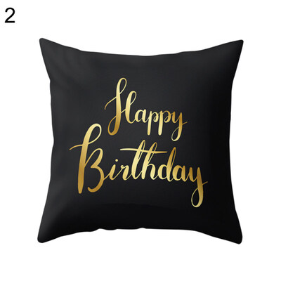 

Home Decorative Cushion Cover Square Letter Printed Sheet Throw Pillow Cases
